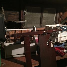 bed frame, odds and ends