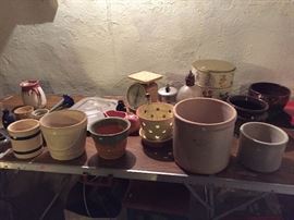 crocks, planters, scales (probably 4 scattered around the home)