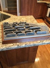 Franklin Mint Pewter Train Set