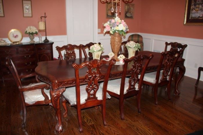 Dining Room Table with 8 Chairs