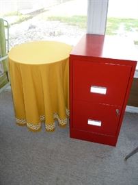 RED FILE CABINET