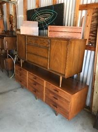 Mid century dressers and credenzas
