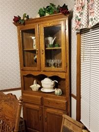 Oak corner cabinet, there are 2 of these