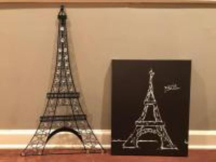 Eiffel Tower Metal wall art and canvas