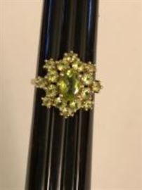 Citrine ring yellow gold