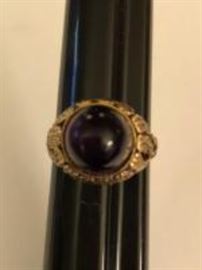 estate Amesthist ring 14k