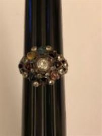 Ring with various stones