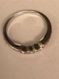 white gold and diamond band