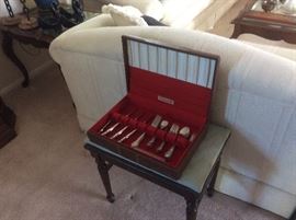 Silver plate flat ware set by Community