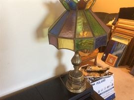 Tiffany style glass lamp