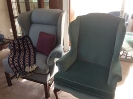 Wing back chairs
