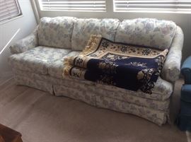 Sofa, wool area rugs