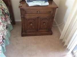 Bedroom side tables, set by Drexel