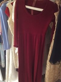 Long maroon dress