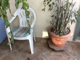 Plastic chair set