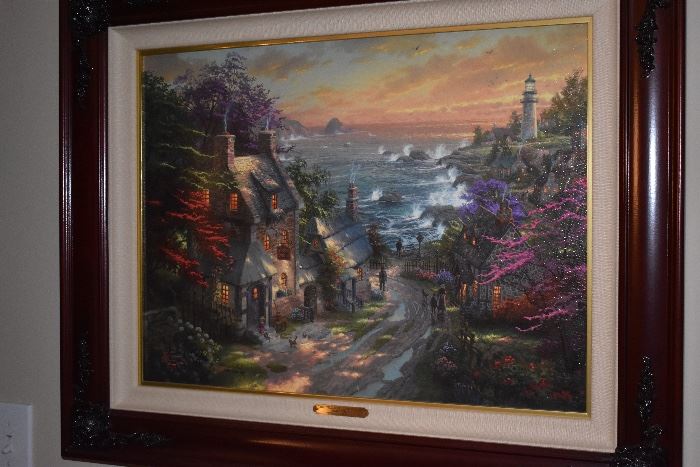 2004 Kinkade Original number Litho on Canvas, signed and number !       Was Sold On line Prior to the two day sale!