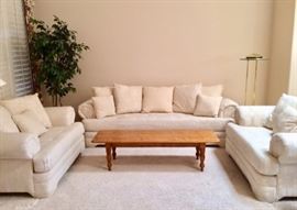 Sofa and 2 oversized armchairs