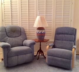 LaZBoy Blue Recliners