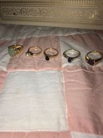 14K AND 10K RINGS