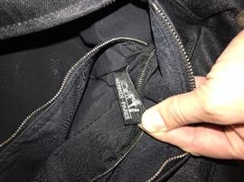 HERMES BLACK NYLON ACAPULCO MM BAG