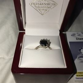 2.3CT BLACK DIAMOND RING