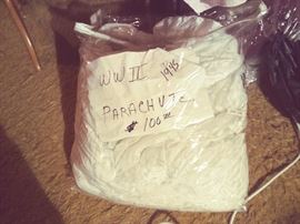 POST WW-II PARACHUTE - MADE JUNE 1945.