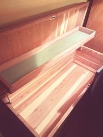 VINTAGE 1950'S HOPE CHEST WITH WATERFALL EDGE - CEDAR