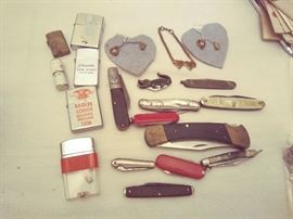 ASSORTED LIGHTERS AND KNIVES