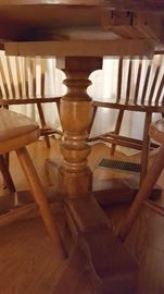 Oak Pedestal Table