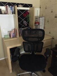 Desk and office chair 