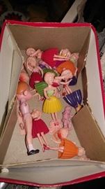 Vintage doll cake decorations