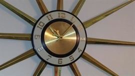  Mid-century modern Starburst clock