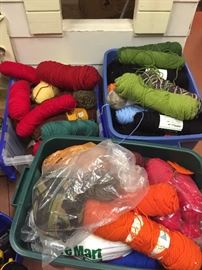 Tons of yarn and fabric