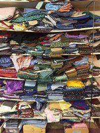Tons of yarn and fabric
