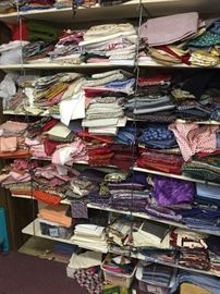 Tons of yarn and fabric