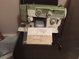 Vintage White Sewing Machine