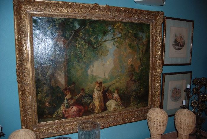 Original oil painting by Frederick Ballard Williams - Carefree Moments