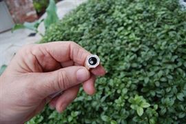 14K spinning diamond / onyx ring with diamond bezel -  Size 7 1/4 - Retail value:  $2200