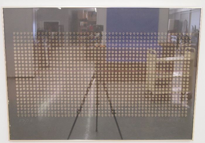 Raised acrylic screen by Maxwell  1977, 53/75