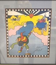 Poster by Peter Max, signed and dated