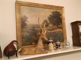 Porfirio Salinas large framed bluebonnet print