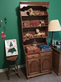 Thomasville cabinet with hutch top
