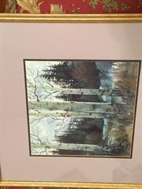 Signed Original Watercolor by Colorado artist David Throndson '03