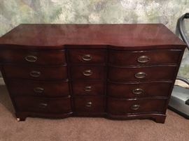 Heritage Henredon Dresser with glass top
