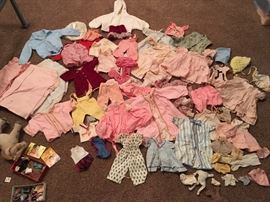 Vintage 1950's baby and doll clothes