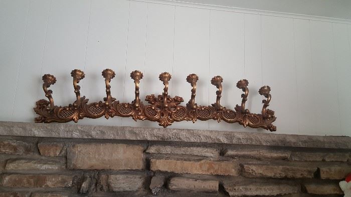 Syrocco (??) long candle wall sconce