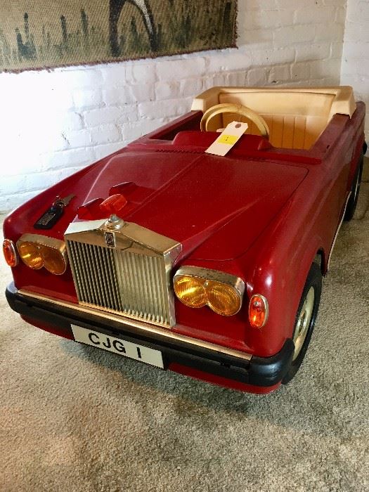 1983 Sharna Rolls Royce Corniche, Child's Battery Operated Car, Power Drive Reference Number 540, Reg. Number S0613013311, Drives