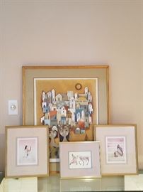  Four framed southwest-style art pieces  http://www.ctonlineauctions.com/detail.asp?id=668330
