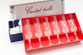  Wine and Champagne Crystal Stemware  http://www.ctonlineauctions.com/detail.asp?id=668232