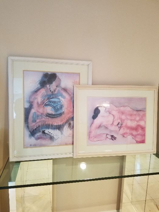  Two framed female art pieces  http://www.ctonlineauctions.com/detail.asp?id=668335